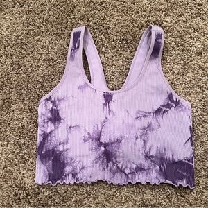 Spiritual Gangster Cropped Tank in Amethyst